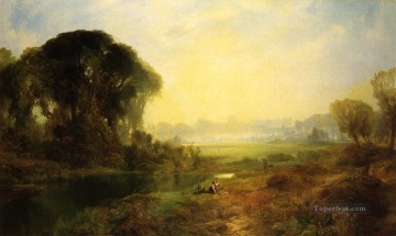  Moran Painting - Windsor Castle landscape Thomas Moran